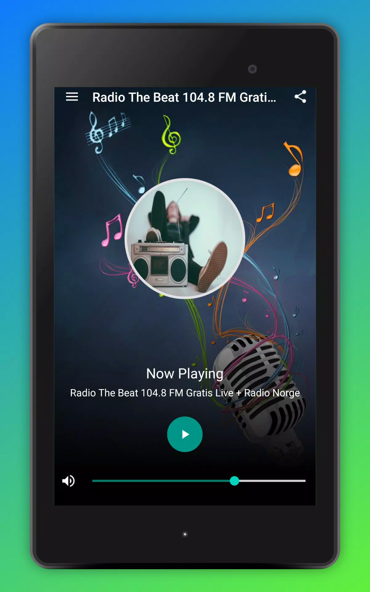 Radio The Beat 104.8 FM Gratis Live + Radio Norge APK per Android Download