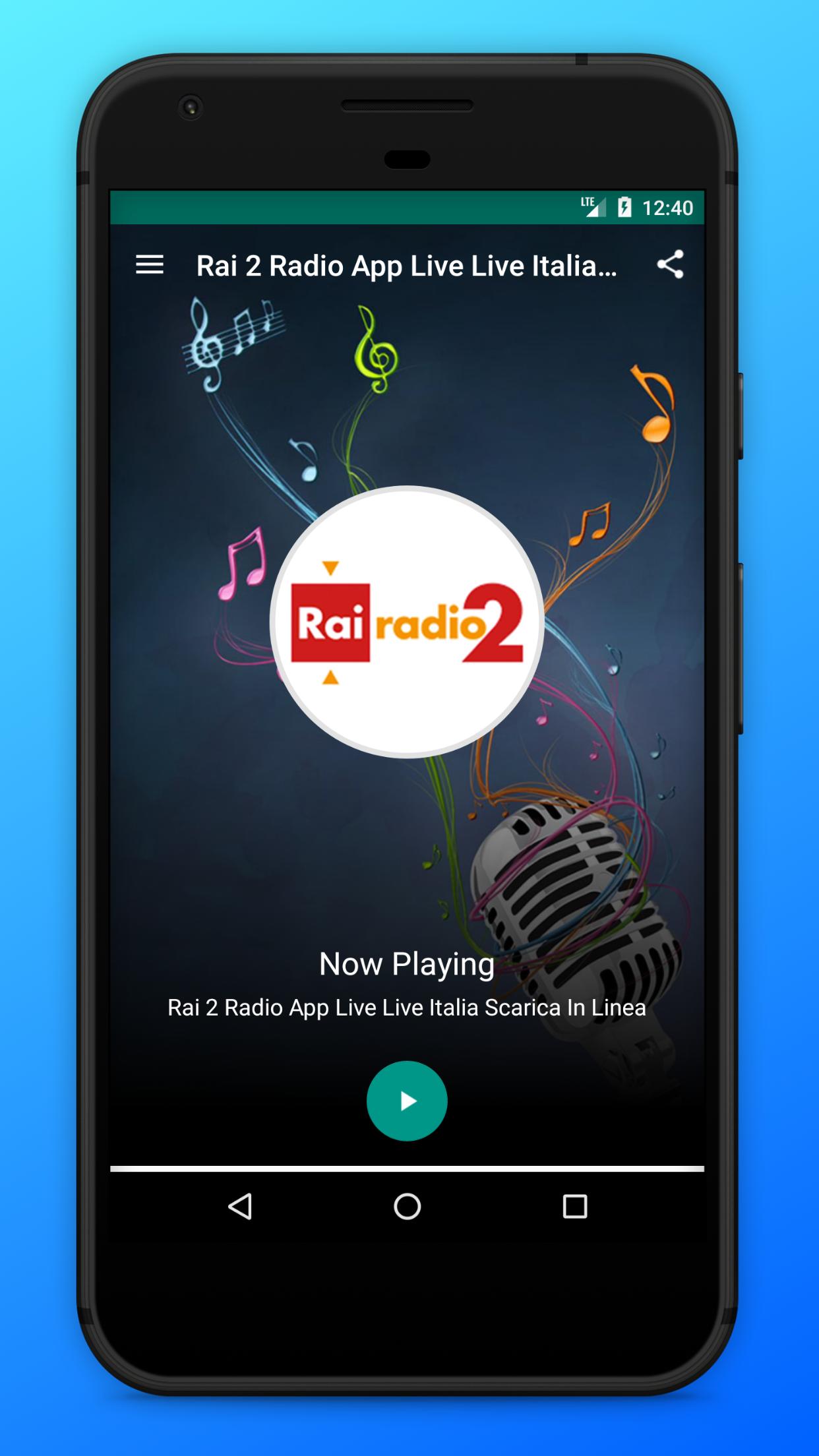 Descarga de APK de Rai 2 Radio App Live Italia Scarica In Linea para Android