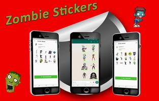 Poster Zombie Stickers WAStickerApps