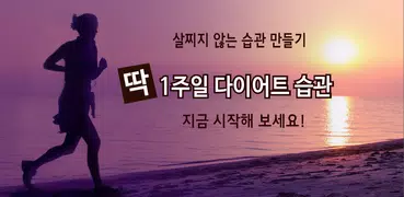 딱 1주일 다이어트 습관 : 요요없는 건강한 다이어트