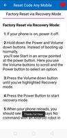 Reset Code Any Mobile Guide screenshot 2
