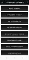 Android FRP Bypass Settings постер