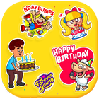 Icona Birthday stickers for whatsapp
