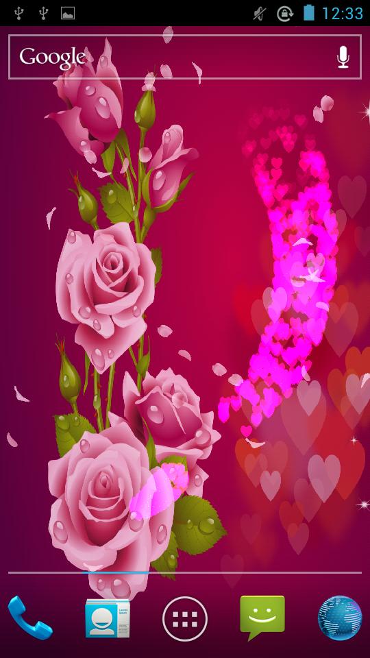 ดาวน์โหลด Love Rose Live Wallpaper APK สำหรับ Android