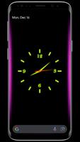 Reloj luminoso en vivo Poster