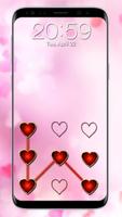 pantalla de bloqueo de corazón Poster