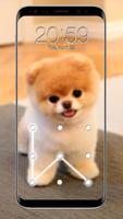 پوستر توله سگ الگوی قفل صفحه نمایش