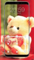 patrón de oso de peluche Poster