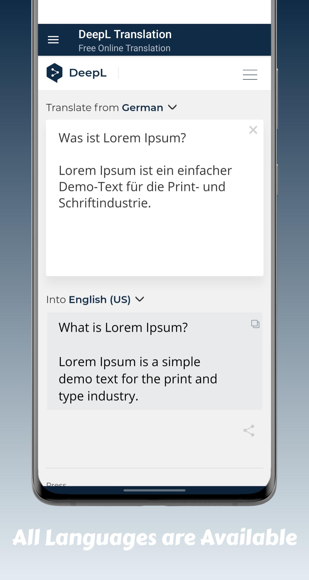 DeepL Translator for Android - APK Download