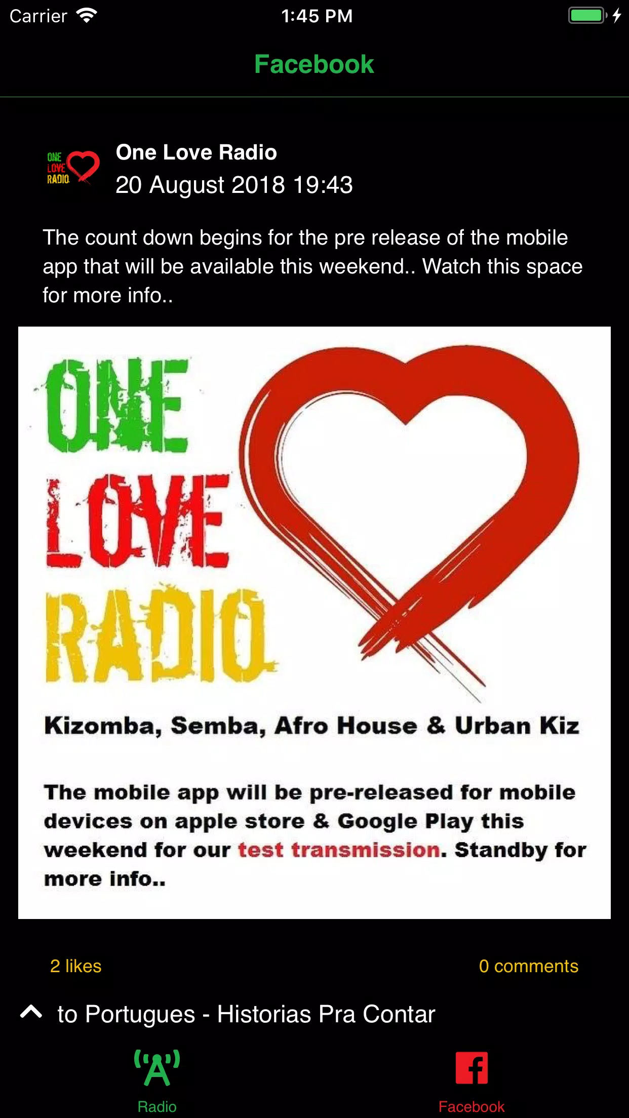 One Love Radio APK للاندرويد تنزيل