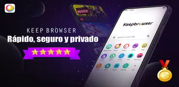 KeepBrowser - Rápido y seguro