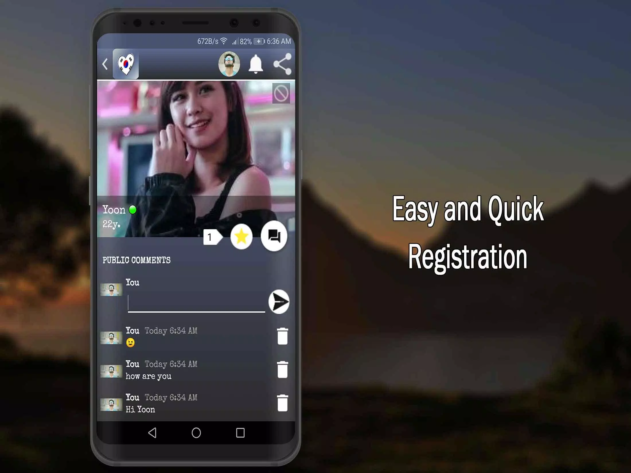 Korean chat app