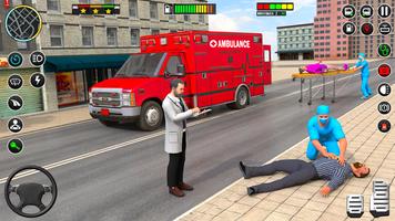 jeu de simulation d'ambulance Affiche