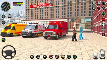 เกมจำลองรถพยาบาลในเมือง ภาพหน้าจอ 2
