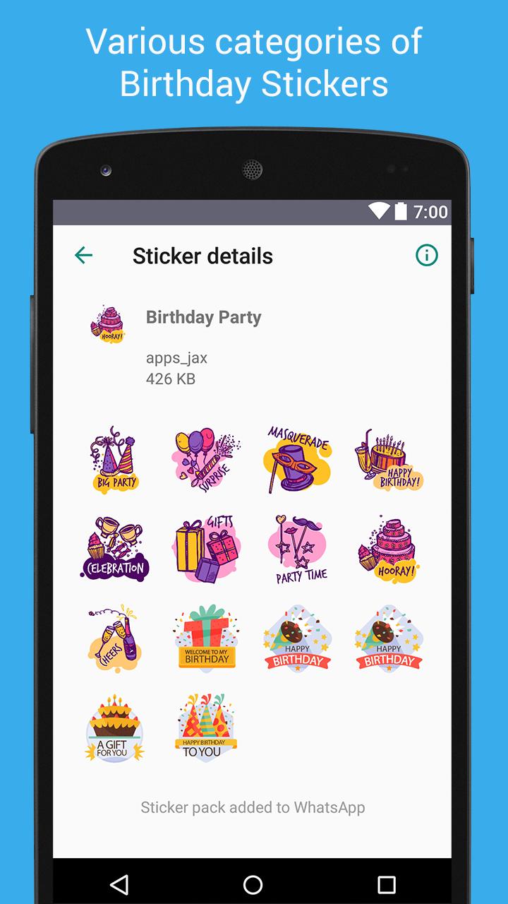 Stiker Ulang Tahun Untuk Whatsapp Wastickerapps For Android