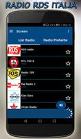 radio rds italia fm:app rds radio ảnh chụp màn hình 1
