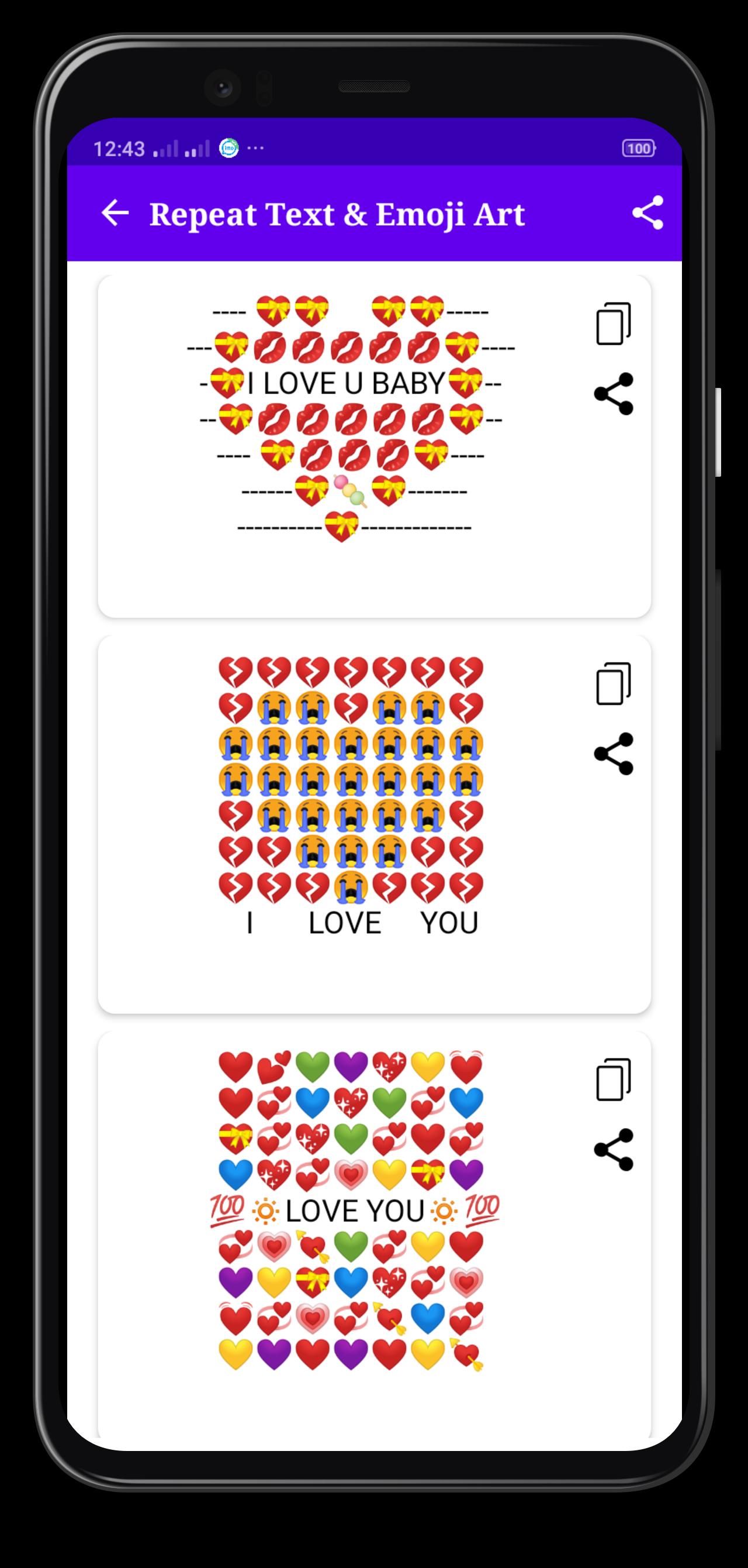 Text To Unique Emoji Art Repeat Text Generator For Android Apk Download Text To Unique Emoji Art Repeat Text Generator For Android Apk Download