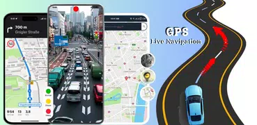 GPS Navigation Earth Map View