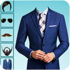 Smart men suit-beard photo editor: hair saloon simgesi