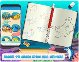 Learn to Draw Chibi Sea Animal Plakat