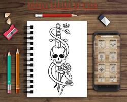 Learn to Draw Skull Tattoos poster