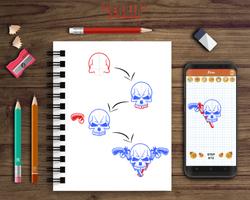 Learn to Draw Skull Tattoos screenshot 2