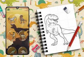 برنامه‌نما Learn How to Draw Dinosaurs عکس از صفحه