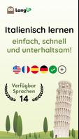 Italienisch lernen - LangUp Plakat