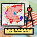 Измерение площади земли - GPS иконка