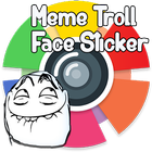 Meme Troll Face Stickers icône