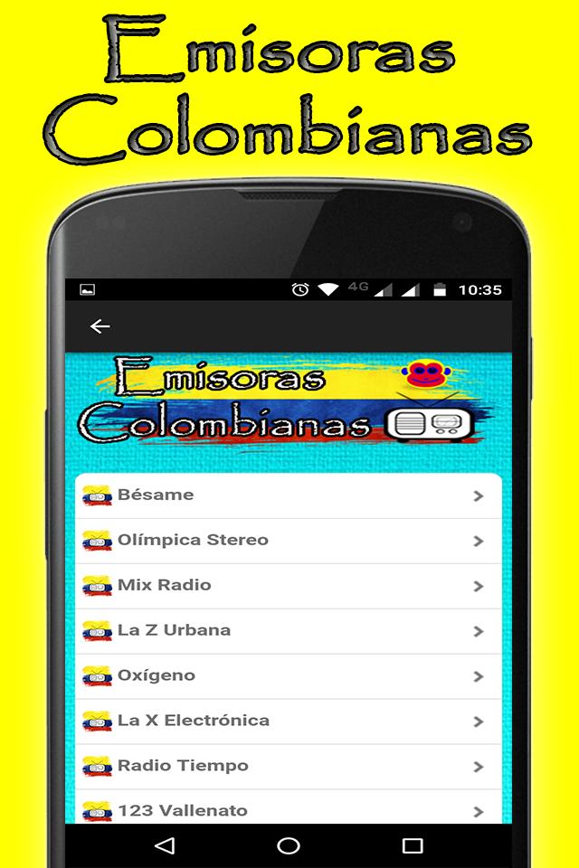 Descarga de APK de Emisoras Colombianas para Android