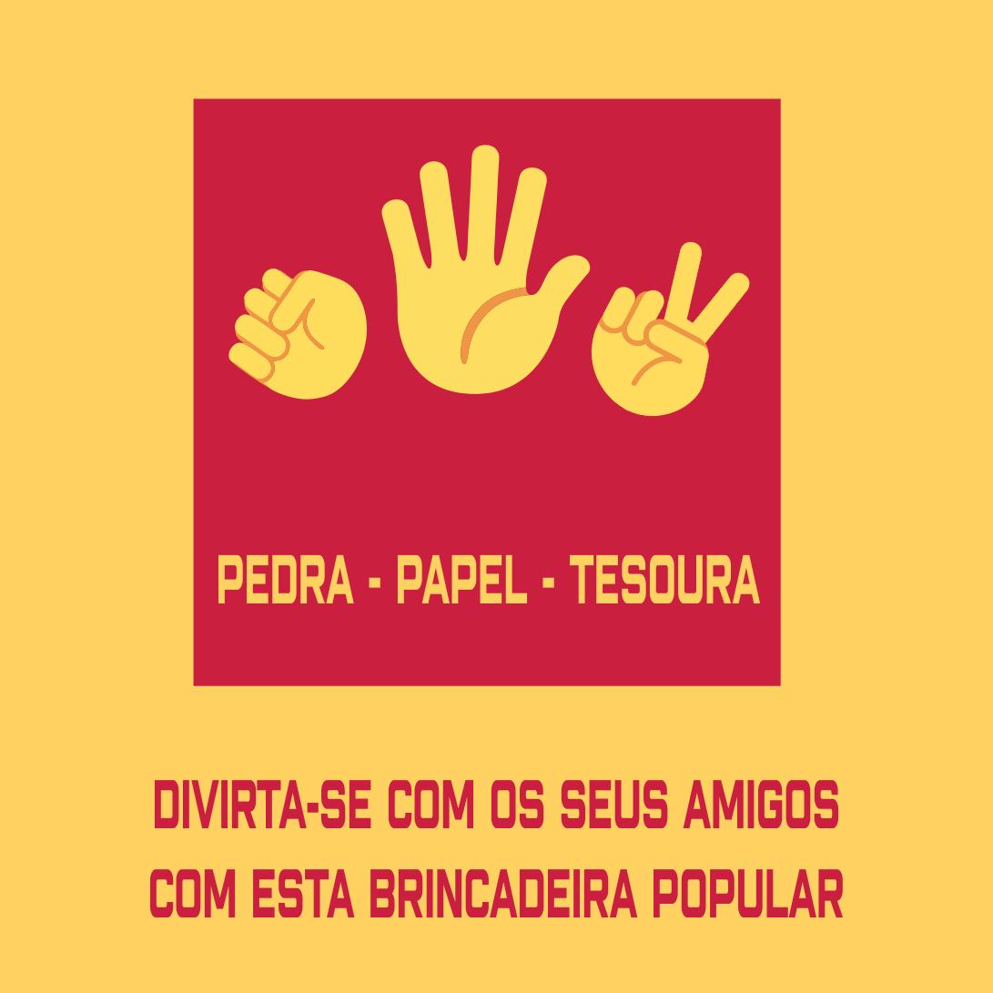 Pedra, papel e tesoura. Brincadeiras para crianças
