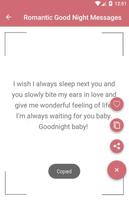 Romantic Good Night Messages تصوير الشاشة 1