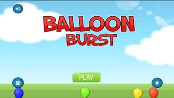Balloon Burst Kids Game Affiche
