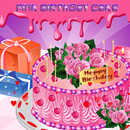 Pink Birthday Cake Decor APK