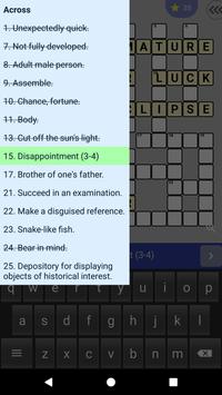 English Crossword puzzle screenshot 4
