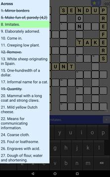 English Crossword puzzle screenshot 11