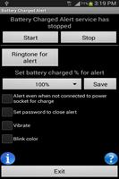 Battery Charged Alert Ad Affiche