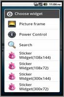 Poster Sticker Widget