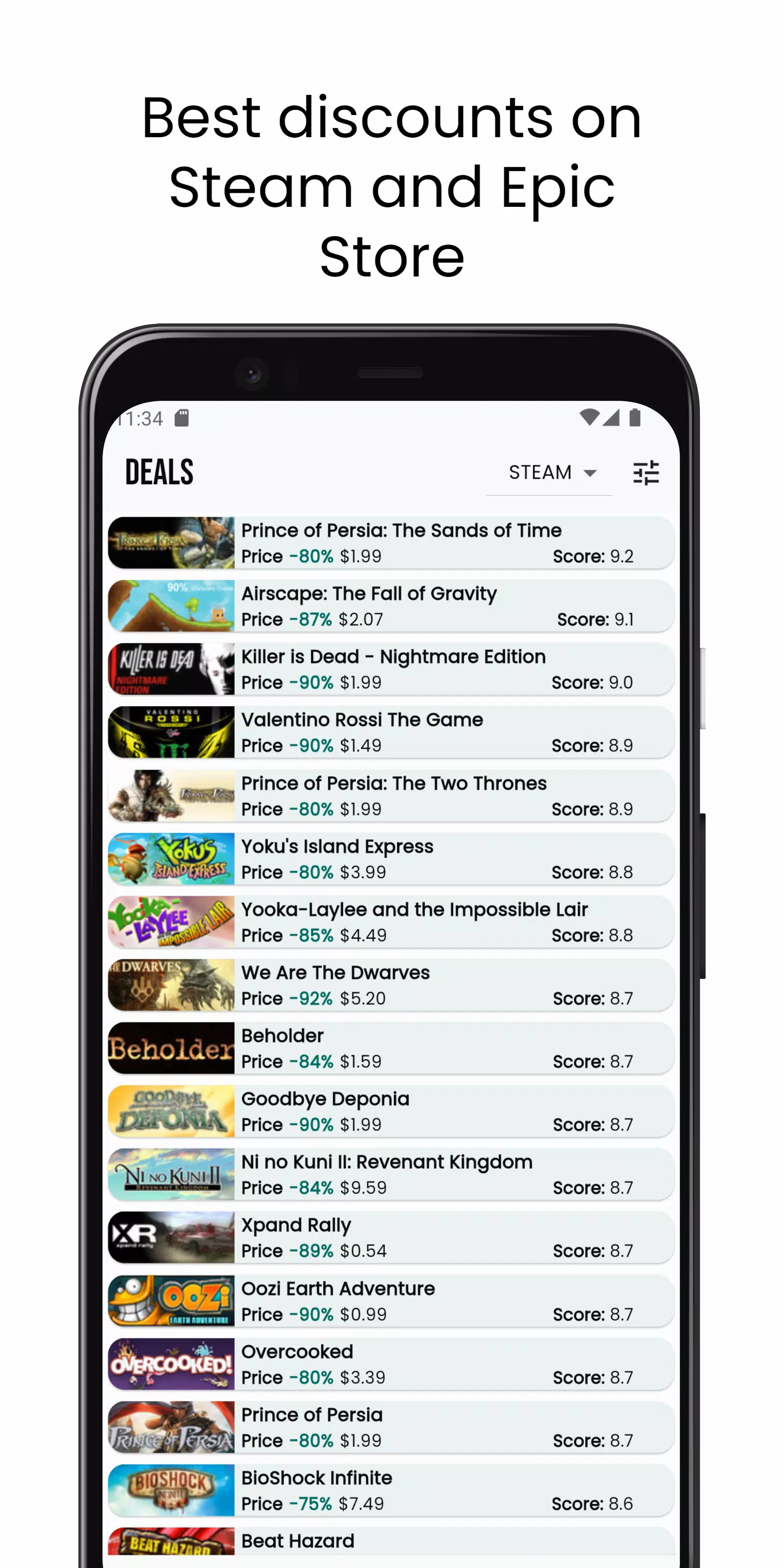 PC Games Alerts on Steam, Epic for Android - Free App Download