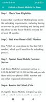 Unlock a Boost Phone Guide imagem de tela 3