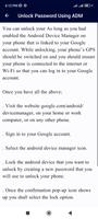 Unlock Mobile Password Guide screenshot 1