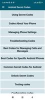 Android Secret Codes Guide poster