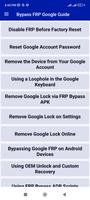Bypass FRP Google Guide スクリーンショット 1
