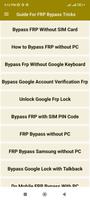 Guide For FRP Bypass Tricks poster