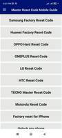 Master Reset Code Mobile Guide poster
