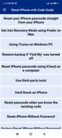 Reset iPhone with Code Guide poster
