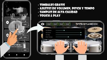 Timbales Para Tocar Cumbia Affiche