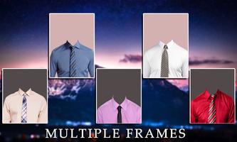 Men Shirt Photo Frame Editor imagem de tela 3