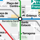 Barcelona Metro Map (Offline) icône